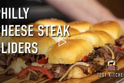 Easy Philly Cheese Steak Sliders | Party Food Recipe