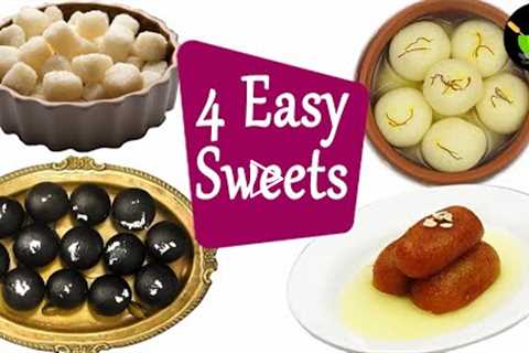 घर पर बनाएं मिठाइयां Halwai Style | 4 Easy Sweets Recipe | Homemade Sweets | Indian Sweet Recipes