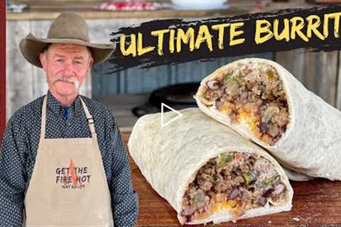 Ultimate Burrito | Stuffed Meat, Bean and Cheese Burrito