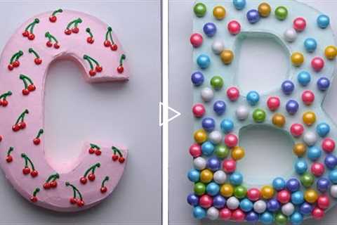 Let’s Party! Easy cutting hacks to make a letter cake for your next celebration! So Yummy
