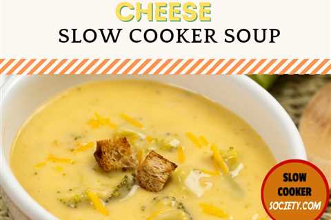 Broccoli and 3 Cheese Slow Cooker Soup