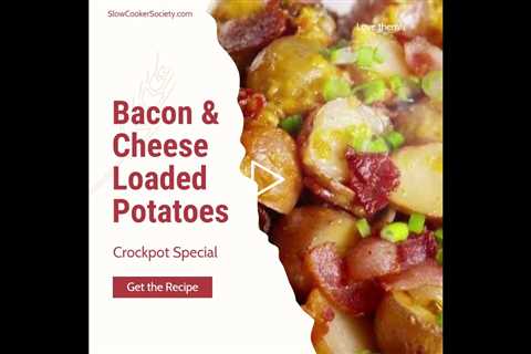 Slow Cooker Bacon & Cheese Loaded Potatoes in the Crock-Pot