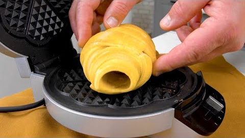 Put Croissants In A Waffle Iron For A Whole New Treat!