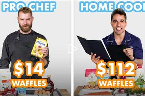 $112 vs $14 Loaded Waffles: Pro Chef & Home Cook Swap Ingredients | Epicurious
