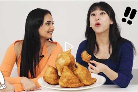Koreans Try Indian Food For The First Time!