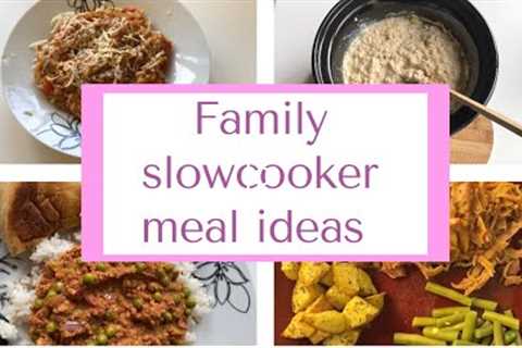 Meals of the week | Slow cook recipes | family dinners | saving energy