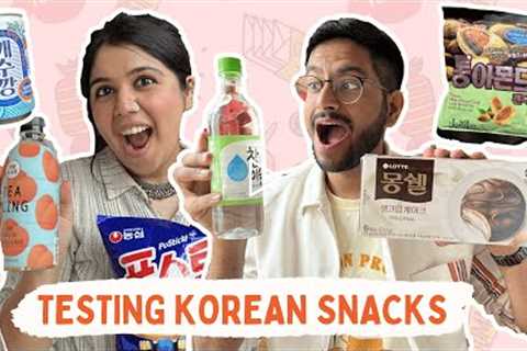 Taste Testing Korean Snacks 😱 DID WE LIKE ANYTHING? Korean Snacks Review | Tested By Shivesh