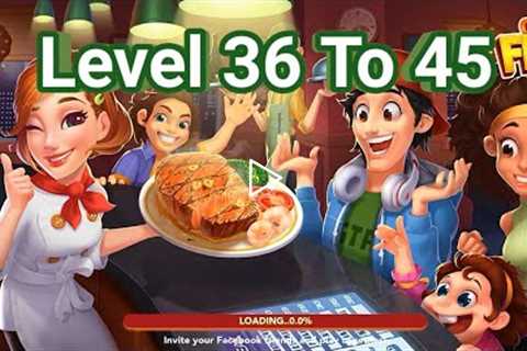 Cooking Frenzy |Level 36 to 45|Games land|Mobile gameplay |Crazy cooking and collection  game