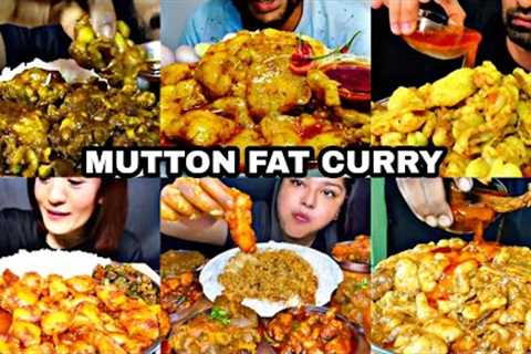ASMR EATING SPICY MUTTON FAT CURRY WITH RICE, MUTTON CURRY | BEST INDIAN FOOD MUKBANG |Foodie India|