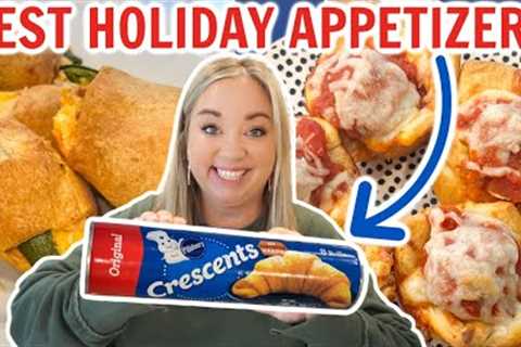 4 OF THE BEST HOLIDAY APPETIZERS USING CRESCENT ROLL DOUGH | THESE WERE OUR FAVORITES!