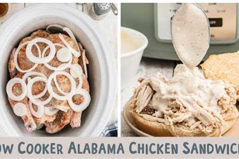 Alabama Chicken Sandwiches {Crockpot}