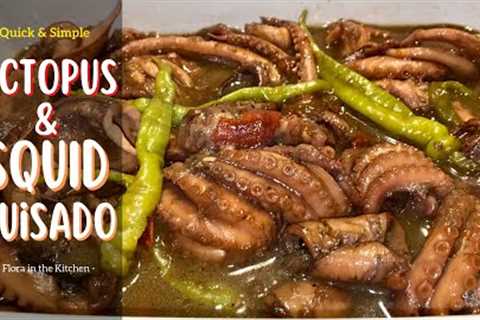 How to cook Octopus and Squid Guisado. The best mixed octopus & squid  easy recipe. Best..