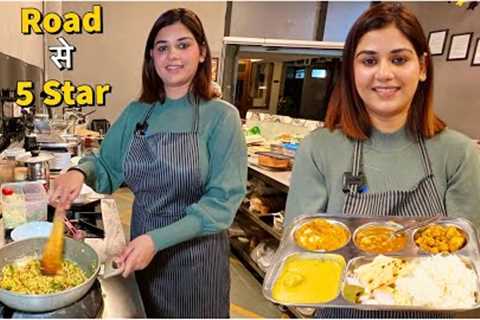 Dhaba Queen ka Best Punjabi Food | Street Food India | Super Veg Thali
