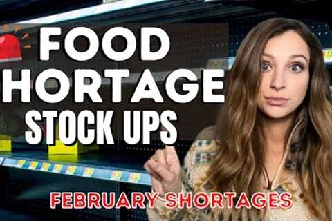 Food Shortage Stock Up | February Food Shortages | Prepper Pantry Stockpile