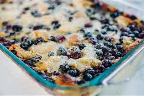 Go Southern with Blueberry Bread Pudding + Bourbon Sauce
