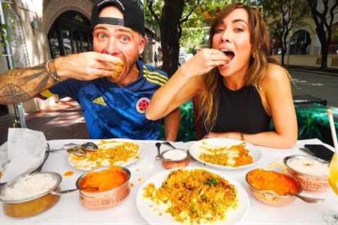 Eating INDIAN FOOD with Colombian FASHION INFLUENCER in Miami!!
