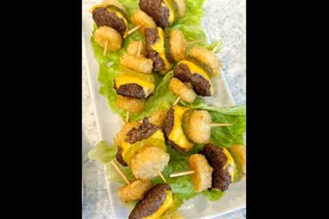 Make these!!! The cutest cheeseburger sliders appetizer! #cooking #tasty #recipes