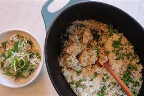 One-Pot Lemon-Dill Chicken With Rice & Peas Will Be Your New Go-To