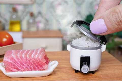 Delicious Miniature Tuna Poke Recipe | ASMR Cooking Mini Food