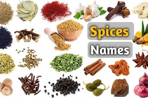 Spices Vocabulary ll Some Spices name In English With Pictures