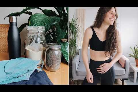 My ZERO WASTE Vegan Fitness Routine Swaps! supplements, food, clothes & habits | how I stay healthy!