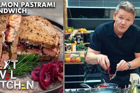 Gordon Ramsay Makes A Pastrami Sandwich...with Salmon ?!??! | Next Level Kitchen