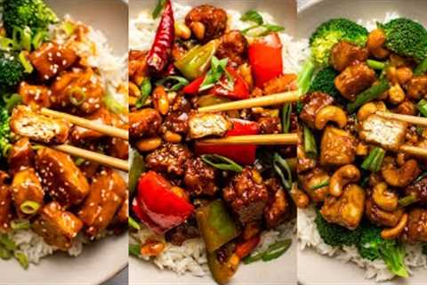 3 Incredible Takeout Recipes (Made at Home!) | Vegan Tofu Recipes