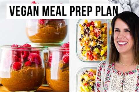 Vegan PANTRY Meal Prep Plan | + shopping list!