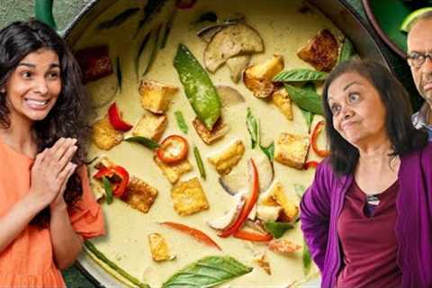 I tried making Thai curry for my Indian parents