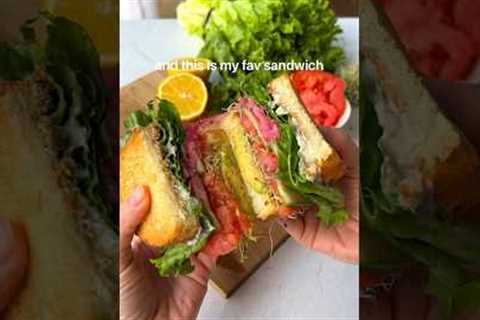 loaded vegan sandwich 🥪 #shorts