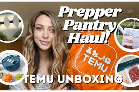 Prepper Pantry Haul! | TEMU Unboxing | Affordable Prepping