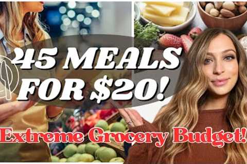 45 Meals for $20 | Extreme Budget Meal Plan Ideas | How to Beat Inflation
