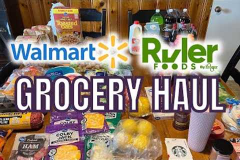 $200 Weekly Grocery Haul || WALMART & RULER FOODS + Meal Plan