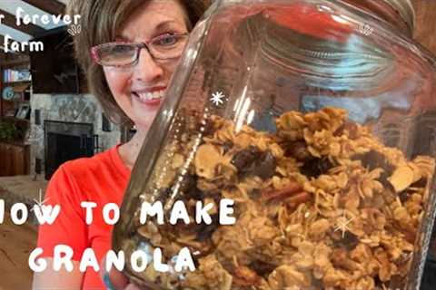 How To Make Healthy Granola For Snacks, Yogurt & Cereal Or Even Salad Plus Bloopers..