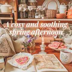 Cute biscuits & comforting books 📔🌸 A cosy and gentle spring afternoon | Cottagecore, Vegan..
