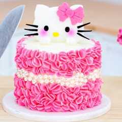 Satisfying Miniature Hello Kitty Cake Decorating - Best Strawberry Cake Recipe By Mini Tasty