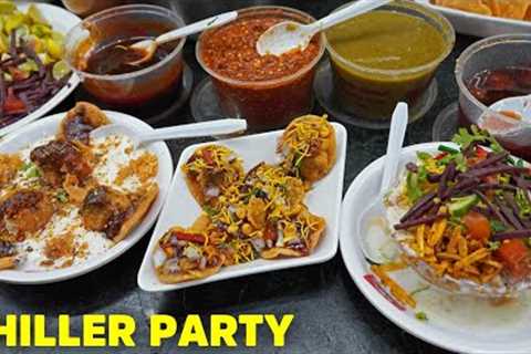 Pakistani Indian Street Food | Famous Manpasand Food Valley ki Chiller Party aur Katori Chatori
