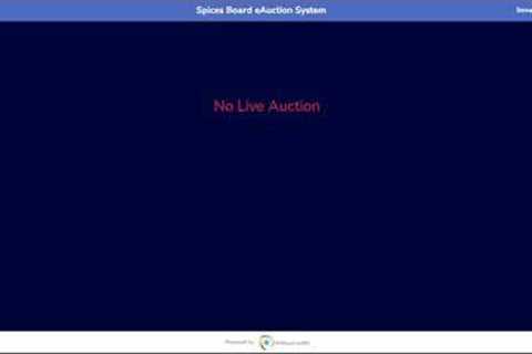 SPICES BOARD LIVE E-AUCTION - 03/05/2023 -  SMTC