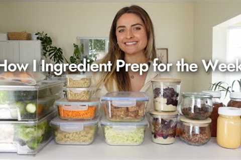 How to Ingredient Prep a Week of Healthy Recipes| Salads, Sushi Bowls, Granola Parfait (plant based)