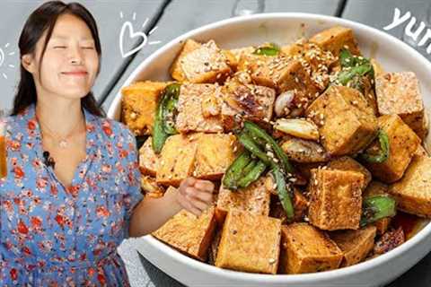 Crispy Chili Garlic Tofu Recipe | Easy and Delicious Recipe Ready in Minutes | Seonkyoung Longest