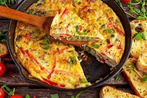 BLD Meal: Spanish Omelette With Peppers + Cheese