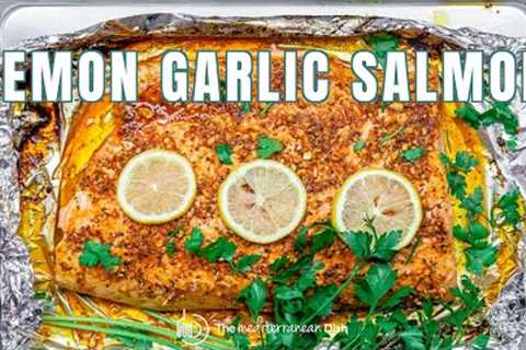 Lemon Garlic Salmon with Mediterranean Flavors | The Mediterranean Dish