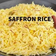 Saffron Rice in Instant Pot Recipe | kesar Rice Recipe @ Nisha B Recipes