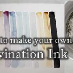How to make divination ink, from flowers, spices, mushrooms, charcoal, berries, tea & coffee