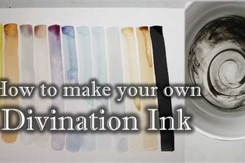 How to make divination ink, from flowers, spices, mushrooms, charcoal, berries, tea & coffee