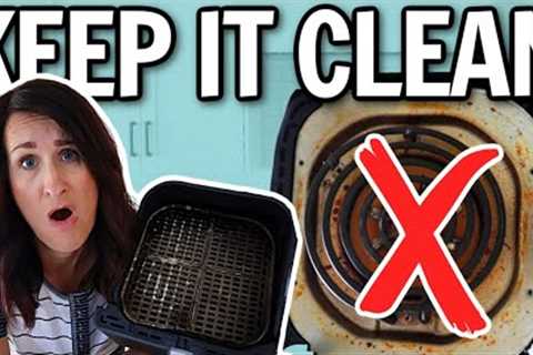 How to CLEAN Air Fryer & KEEP IT CLEAN! Stinky? New? Watch THIS!