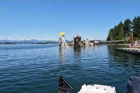 Boating To Herriot Bay Inn For A Beer,  Quadra Island , Campbell River , Vancouver Island , Canada
