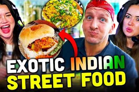 Exotic Indian Street Food Tour in Mumbai, India REACTION! | Best Ever Food Review Show