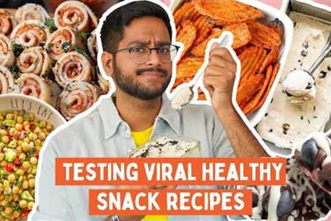 TESTING *HEALTHY* SNACK RECIPES😱CARROTCHIPS, SUJI ROLL, PANEER ICE CREAM | FOUND MY FAVOURITE SNACK