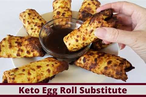 Simple Keto Egg Roll Substitute (Nut Free and Gluten Free)
